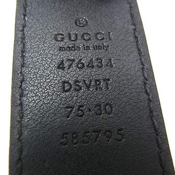 GUCCI Black Leather GG Marmont Shoulder Bag - Picture 2 of 9